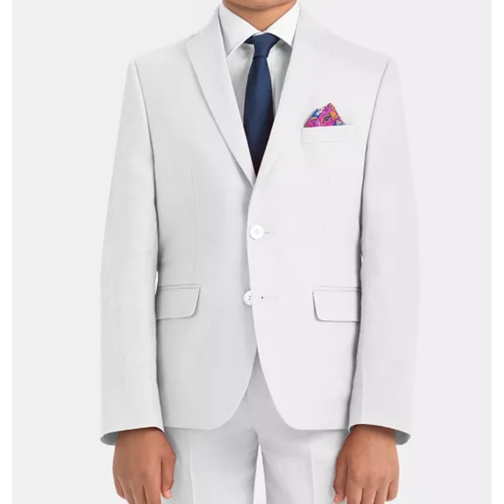 Ralph Lauren Big Boys White linen suit